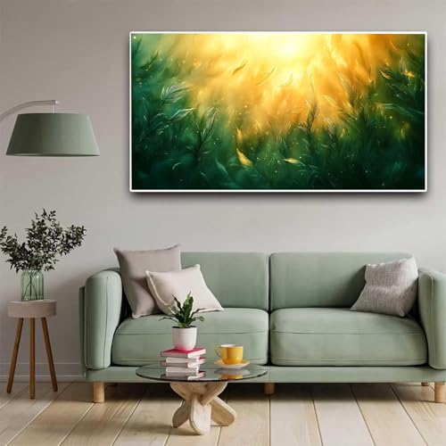 Peinture Diamant Adulte Grand Format 5D vert feuillage en kit DIY