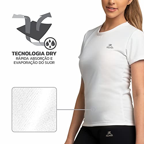 Camisetas Dry Basic SS FPS 50 Muvin – Manga Curta – Feminina – Proteção Solar UV50 – Camiseta Para A
