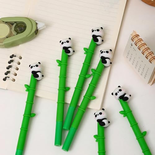 12 bolígrafos gel Baowindy Panda 0.5 mm tinta negra miniatura 7