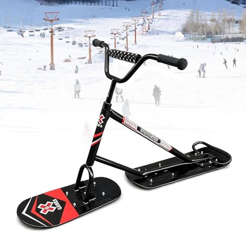 Luge à neige avec guidon sécurisé pour éviter les chutes des enfants en hiver