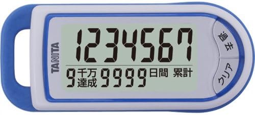 タニタ 3Dセンサー搭載歩数計 億歩計 ブルー FB-732