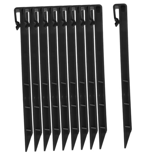 Balacoo Gardening Ground Spikes 20pcs Plastic Ground Nails for Lawn Garden Edging
