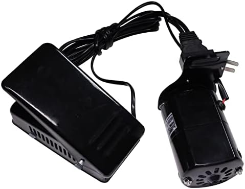HimaPro Home Sewing Machine Motor(Black) with Foot Pedal, Motor Belt, Bracket, Bolts, and Carbon Brush