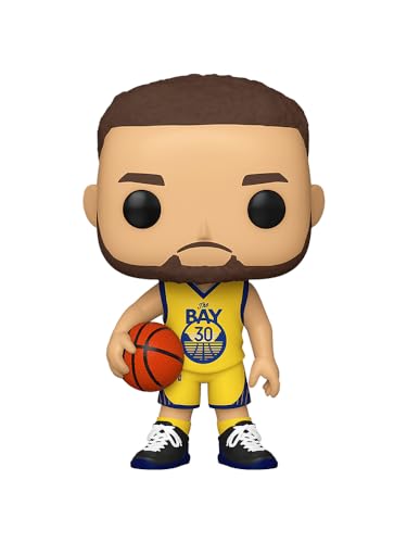 Epic Collectibles Sports: Stephen Curry Golden State Warriors The Bay NBA Basketball Vinyl Figure Bundle with Compatible Funko Pop Box Protector