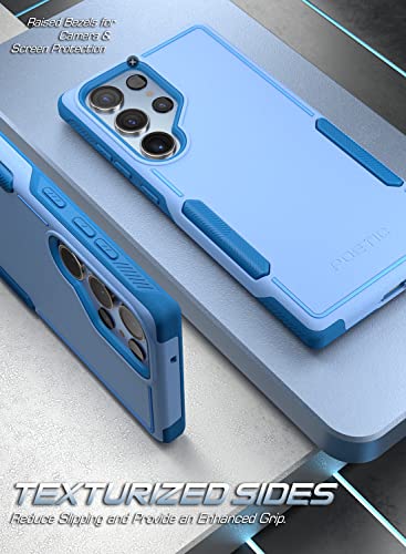 Image of Poetic Neon Case Designed for Samsung Galaxy S23 Ultra 5G 6.8 inch, Dual Layer Heavy Duty Tough Rugged Lightweight Slim Shockproof Protective Case 2023 New Cover for Galaxy S23 Ultra 5G, Sky Blue