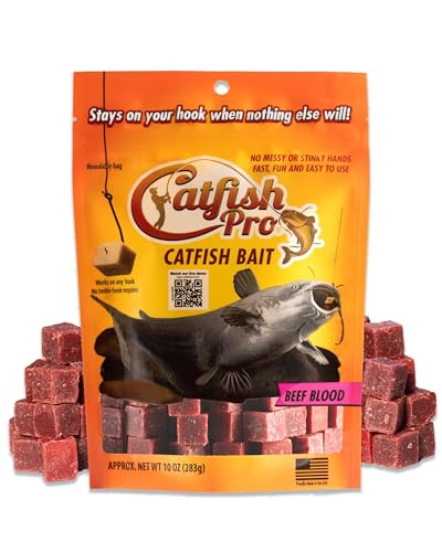 Catfish Pro Beef Blood Catfish Bait - 10oz Bag with
