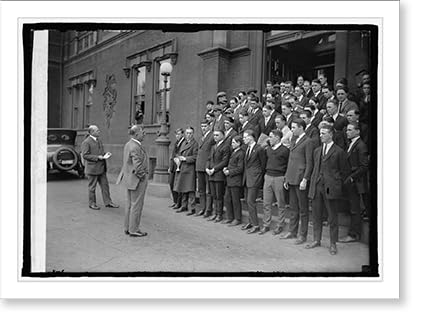 Historic Framed Print, Wallace addressing messengers, [5/10/23], 17-7/8" x 21-7/8"2