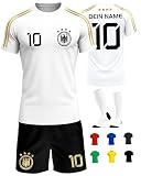 Deutschland Trikot Kinder Herren Damen WM 2026 Fussball Geschenke Jungen Coole Sachen für Jungs Fußball Trainingsanzug Tshirt EM Shirt geschenk junge 10 jahre Fußballtrikot Mädchen Set IIIII20Fo7IIIII