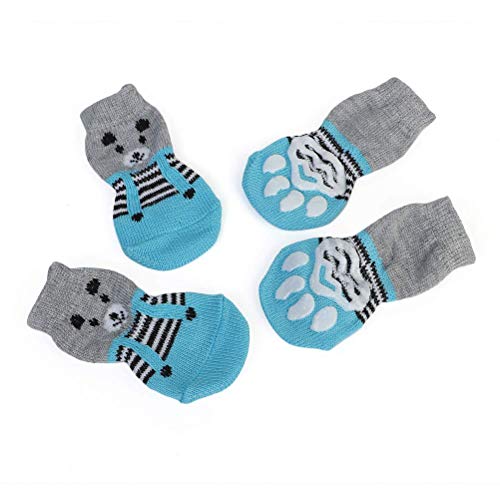 Mariisay Calcetines Para Gatos Para Mascotas Calcetines Para Chic Perros 1 Par De Calcetines Creativos Para Gatos Para Mascotas Calcetines Para Perros Control De Tracción Antideslizante Para Interiore Cover
