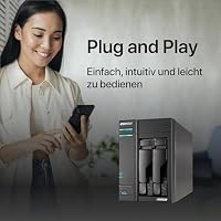 Asustor Lockerstor 2 Gen 2 AS6702T | 2 Bay NAS - Netzwerkspeicher Gehäuse, Quad Core 2.0GHz CPU, 4 M.2 PCIe 3.0 ssd Slot, 2 2.5GbE Port, 4GB RAM DDR4 – Ansicht 6