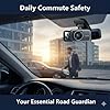 Micmetago Dashcam 4K avec Batterie Intégrée, Dashcam Auto sans Fil avec Parküberwachung 24h, Caméra Voiture Avant & Arrière, Grand Angle, Vision Nocturne, Boucle d’Enregistrement