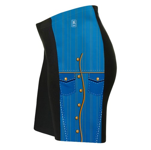 Pantalones cortos de ciclismo ScudoPro Denim Western para hombre miniatura 1