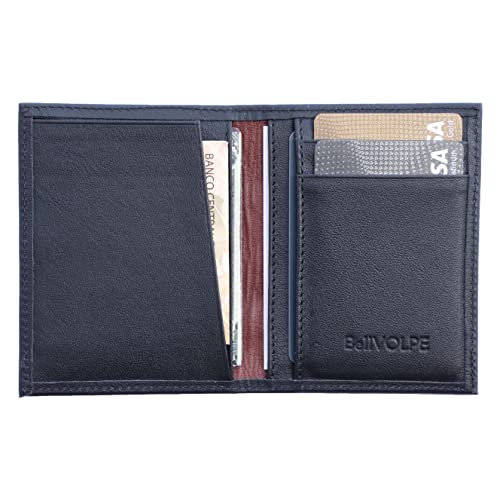 Carteira Masculina Vertical Slim Couro Legítimo (Preto)