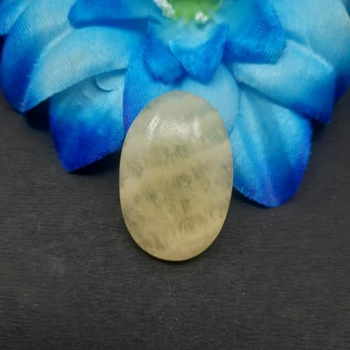 Agate jaune naturelle 66 carats, cabochon d'exception pour joaillerie