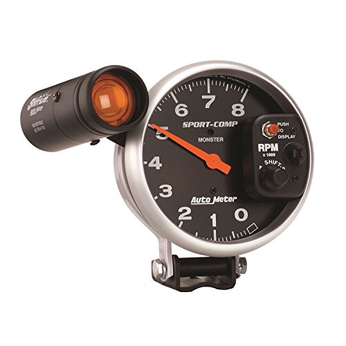 Auto Meter 3905 Sport-Comp Shift-Lite Tachometer,5.000 in. - Thumbnail 3