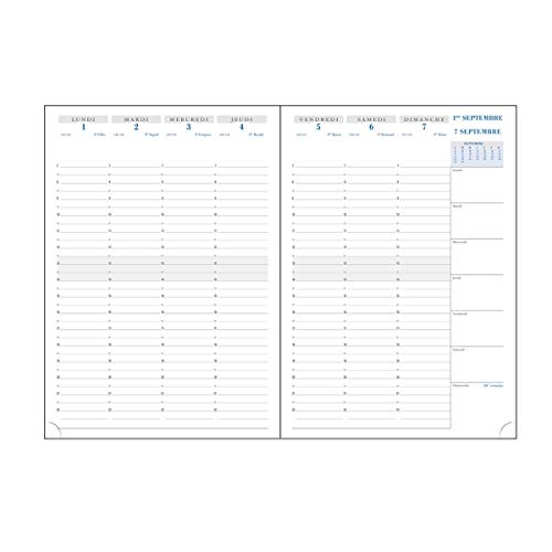 Agenda Exacompta Semainier SAD 29 Nil 294471E noir et Manifold Factures 3278E - 3