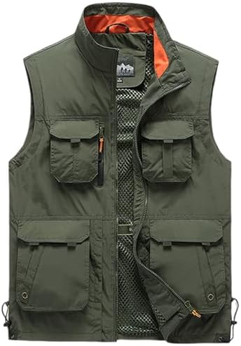 Gihuo Men's Golf Lightweight Photo Vest Fishing Travel Safari Vest