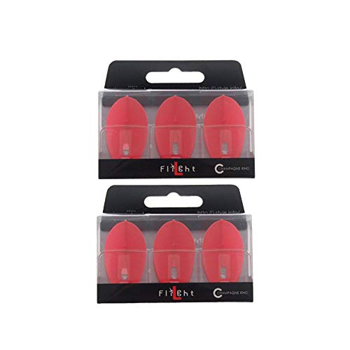 Ailettes de fléchettes L2 Pro Lstyle design larme rouge pour équipement de précision