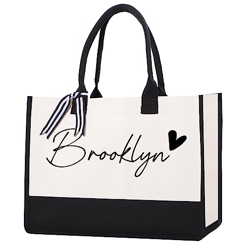 Promistill Personalized Tote Bag For Women Custom Beach Bag Monogram Tote Bag Bride Bridesmaid Gift For Wedding Beach #TOP1