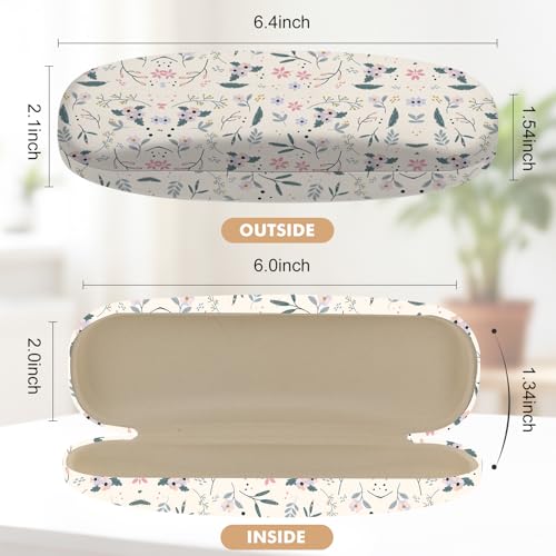 Image of Glasses Case Hard Shell,Portable Protective Eyeglasses Case, Eyeglass Holder Box with Cleaning Cloth, for men women