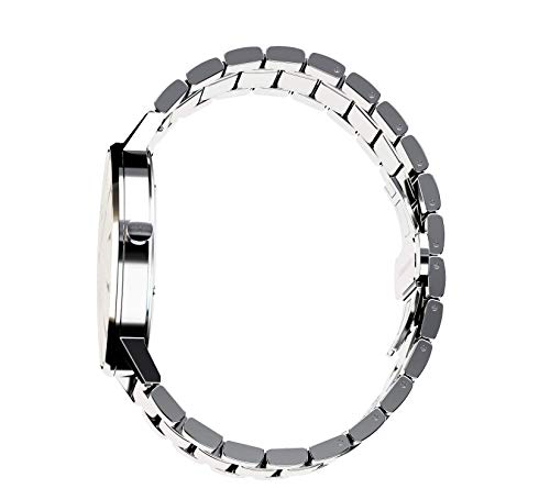 Nation of Souls Eclipse Collection Silver Gloss and Blue Men's 42mm Stainless Steel Case Wrist Watch with 20mm Link Bracelet British Designed Watches - Image 6