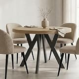 Rond, pieds en bois, extensibles