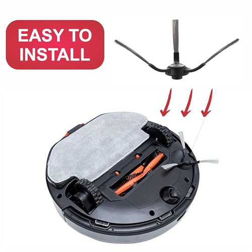 Image of Mayklen 2 Pcs Side Brushes Compatible with Mi Robot Vacuum-Mop P Spare Parts Replenishment Kit for Mi Robot Vacuum Cleaner, Mi Vacuum Robot Replacement Accessories Replacement Parts for Mi Mop P