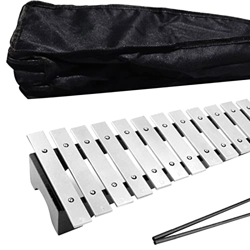 Vaveren Xilofone Profissional de 15 Escalas com Bolsa de Transporte E Malhos para Jogadores