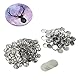CYSFETENA 100 Sets Blank Button Badge Pins 25mm, Buttons Anstecker für Buttonmaschine, Buttons selber machen und DIY-Projekte, für personalisierte Buttons, Abzeichen, Geschenke
