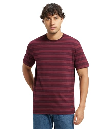 Image of Jockey 2715 Men Super Combed Cotton Rich Striped Round Neck Half Sleeve T-Shirt