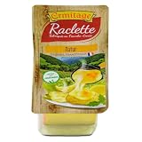 Ermitage Raclettekäse 1x 400g in Scheiben, 8 Wochen gereift, würziger Schnittkäse mit Schmierrinde, glutenfrei – ideal für Raclette, Sandwiches, Brote & Käsesalat