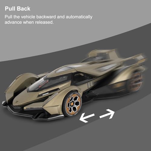 Modelo a escala 1:24 Lamborghini V12 con luz y sonido miniatura 4