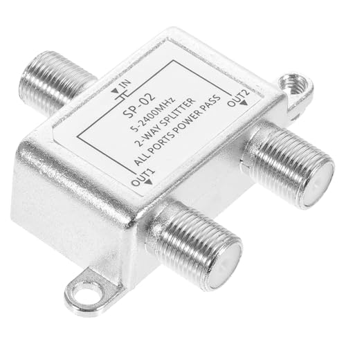 HOMSFOU Divisor Coaxial Vías Satélite y Antena TV Compatible Sistema Catv Señal Estable y Duradera para Cable TV y Amplificadores