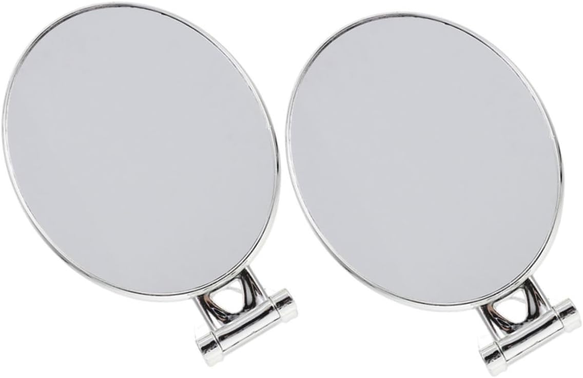 minkissy 2 Pack Foldable Hand Held Beauty Mirror with Stand for Travel