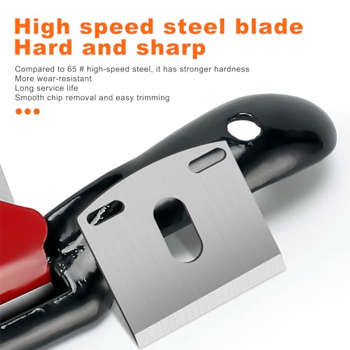 GIONAR Wood Plane, 9 Inch / 210 mm Planers for Wood, Spokeshave Tool with 4 Replacement Blades, Woodworking Tools for Woodworking and Manual DIY Enthusiasts 3 GIONAR Wood Plane, 9 Inch / 210 mm Planers for Wood, Spokeshave Tool with 4 Replacement Blades, Woodworking Tools for Woodworking and Manual DIY Enthusiasts - Image 3