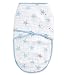 Aden by Aden + Anais Easy Swaddle Wearable Baby Wrap, 100% Cotton. Dapper Blue Stars- Large