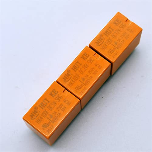 Relé HK4100F-DC5V-SHG de 6 pines mini relé de 3A para placa de circuito impreso electrónica 5 uds 4