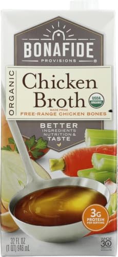 Bonafide Provisions Organic Chicken Broth, Shelf Stable 32 fl oz