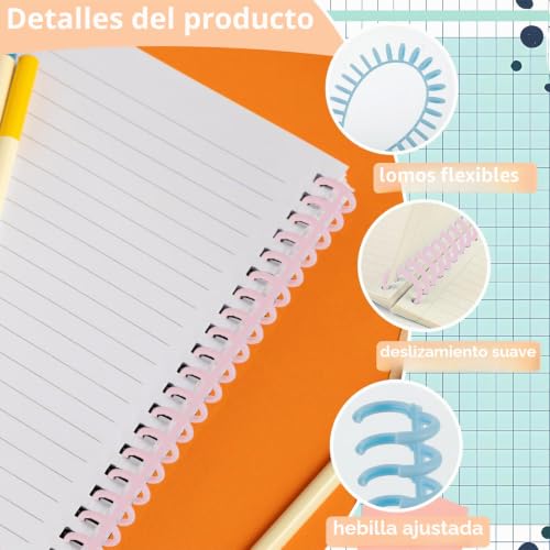 Anillo de encuadernación en espiral de 30 agujeros flexible 3