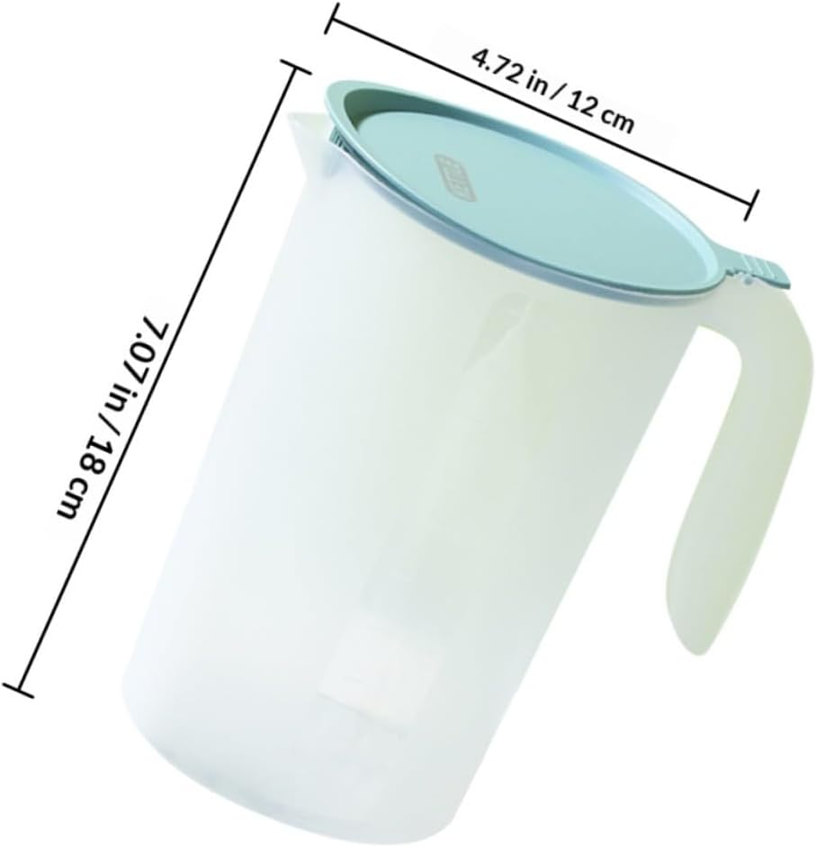 Convenient Water Kettle Set Large Capacity 2000ml Plastic Blue