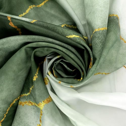 LB Green Marble Shower Curtain Black Funny Quote Get Naked Shower Curtains for Bathroom Gold Striped Abstract Polyester Anti Mould Waterproof Small Bath Curtain Set including Hooks,59x71 inches - Image 4
