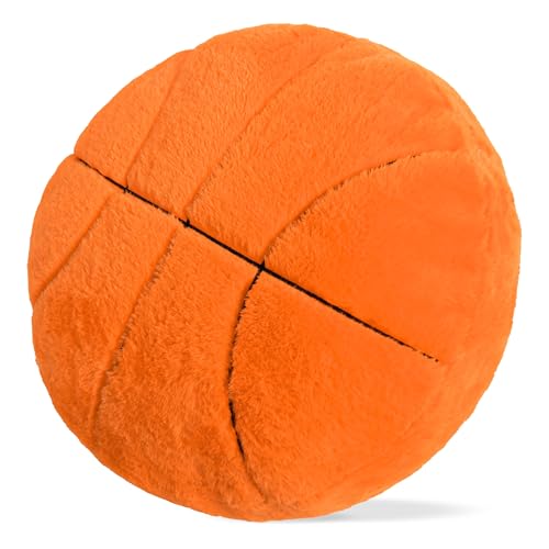Wepop Basketball Pillow Plush Soft Basketball Pillows Stuffed Ball