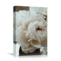 Canvas Wall Art White Petal Close Up Bedroom Close Up Colorful Floral Multicolor Petal Photography Romantics - 12x18 inches