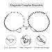 Imagen de AFCJLTO Conjunto de 2 Pulseras Magnéticas para Parejas con Atracción Mutua