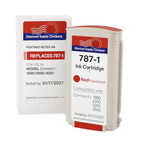 #787-1 Max Volume Pitney Compatible Ink Cartridge with 90 Day Warranty for Connect+ Series Mailing Machines by Discount Supply a USA Company