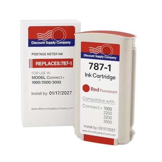 #787-1 Max Volume Pitney Compatible Ink Cartridge with 90 Day Warranty for Connect+ Series Mailing Machines by Discount Supply Company
