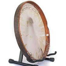 Professional Persian Daf Habibi Khurshidi Erbane Bendir with Nickel Rings with soft case