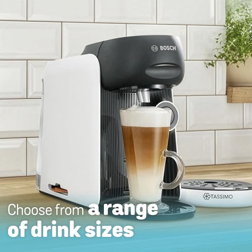 Tassimo by Bosch, Finesse Classic Friendly, Pod Coffee Machine, TAS1640GB, with INTELLIBREW, compatible with 50 Different Beverages, 0.7 Litres, Snow White - Image 3