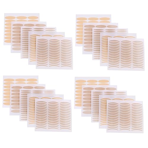 Housoutil Breathable Eyelid Strips 50 Sheets Eyelid Tape Sticker for Double Lids Non-visible Waterproof for Makeup