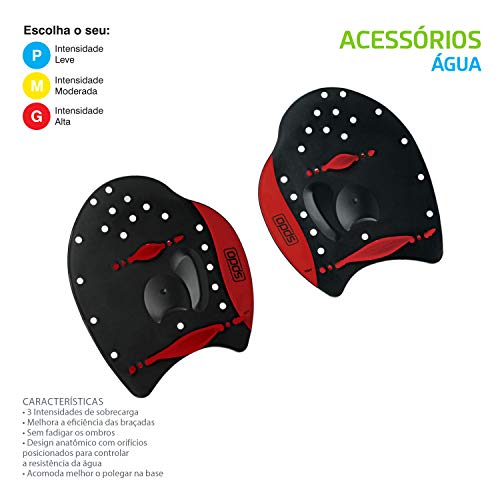 Speedo , Power Paddles Unissex, Vermelho (Red), G